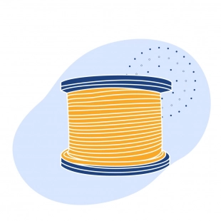 Канат грузоподъемный без покрытия ГОСТ 7668-80 44.5 мм