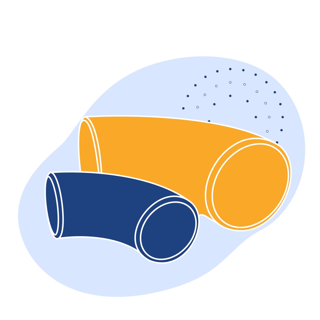 Чугунное колено с двойным раструбом 45° Ду 500 мм ГОСТ ISO 2531-2012