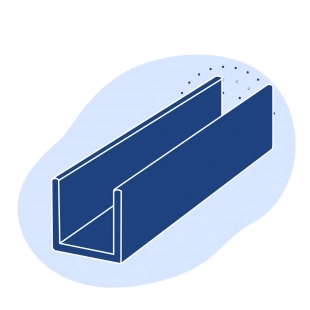 Алюминиевый швеллер 10x100x3x мм Д19ч ГОСТ 13623-90