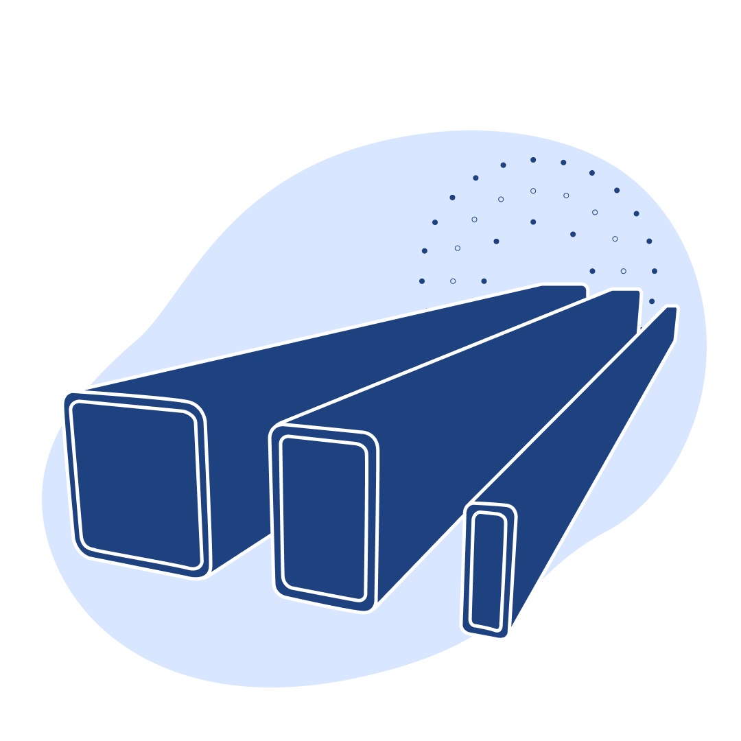 Труба профильная нержавеющая прямоугольная 30х15х2.5 мм AISI 304